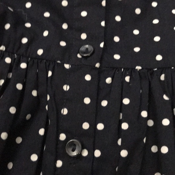 Kids - Gap Kids Navy Polka Dot Dress - size S 6-7 - Picture 8 of 8